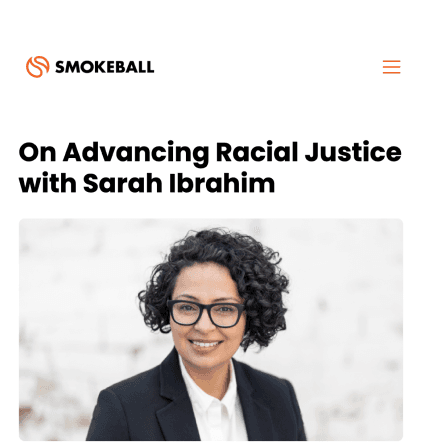 On Advancing Racial Justice with Sarah Ibrahim
